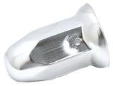 Lug Nut Covers 33mm Bullet w/Flange Push on Chrome Steel 3" #10265 Set of 20