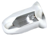 Lug Nut Covers 33mm Bullet w/Flange Push on Chrome Steel 3" #10265 Set of 20