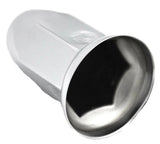 Lug Nut Covers 33mm Bullet w/Flange Push on Chrome Steel 3" #10265 Set of 20