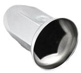 Lug Nut Covers 33mm Bullet w/Flange Push on Chrome Steel 3" #10265 Set of 20