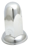 Lug Nut Covers 33mm Bullet w/Flange Push on Chrome Steel 3" #10265 Set of 20