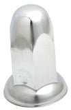 Lug Nut Covers 33mm Bullet w/Flange Push on Chrome Steel 3" #10265 Set of 20