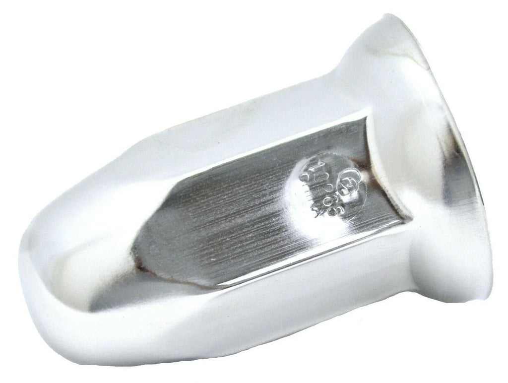 Lug Nut Covers 33 mm Bullet w/Flange Push on Chrome Steel 3" #10265 Set of 40