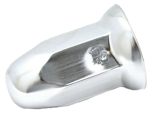 Lug Nut Covers 33 mm Bullet w/Flange Push on Chrome Steel 3" #10265 Set of 40