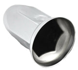 Lug Nut Covers 33 mm Bullet w/Flange Push on Chrome Steel 3" #10265 Set of 40