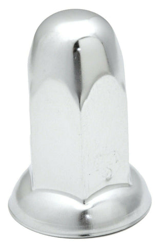 Lug Nut Covers 33 mm Bullet w/Flange Push on Chrome Steel 3" #10265 Set of 60