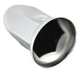 Lug Nut Covers 33 mm Bullet w/Flange Push on Chrome Steel 3" #10265 Set of 60