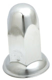 Lug Nut Covers 33 mm Bullet w/Flange Push on Chrome Steel 3" #10265 Set of 60