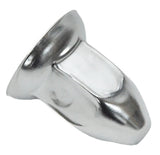 Lug Nut Covers 33mm Push-On Bullet Chrome Steel 2 1/2" Tall #10266 Set of 5