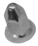 Lug Nut Covers 33mm Push-On Bullet Chrome Steel 2 1/2" Tall #10266 Set of 5