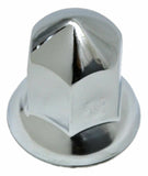Lug Nut Covers 33mm Cone Pointed Chrome Steel 2 3/8" Tall GG#10273 Set of 60