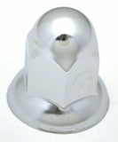 GG Lug Nut Covers 33 mm Nipple Push-On Chrome Steel 2 1/16 Tall #10279 Set of 40