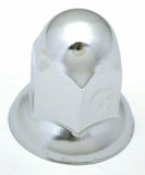 GG Lug Nut Covers 33 mm Nipple Push-On Chrome Steel 2 1/16 Tall #10279 Set of 60