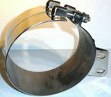 Exhaust Butt Joint Clamp for 7" Peterbilt Stack w/Angle Stainless UP#10284 Each
