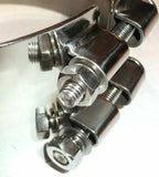 Exhaust Butt Joint Clamp for 7" Peterbilt Stack w/Angle Stainless UP#10284 Each