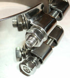 Exhaust Butt Joint Clamp for 7" Peterbilt Stack w/Angle Stainless UP#10284 Each