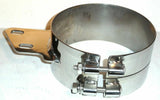 Exhaust Butt Joint Clamp for 7" Peterbilt Stack w/Angle Stainless UP#10284 Each