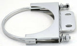 Exhaust Bracket 5" U-Bolt Style with Tab for Peterbilt Chrome UP#10286 Each