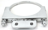 Exhaust Bracket 5" U-Bolt Style with Tab for Peterbilt Chrome UP#10286 Each