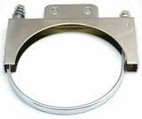 UP Exhaust Bracket 6" U-Bolt Style with Tab for Peterbilt Chrome #10292 Each