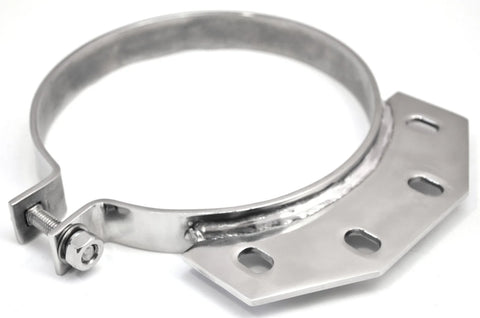 Exhaust Stack Mount Bracket for Peterbilt Unibilt Ultra Cab 6" Chrome UP#10293