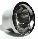 Nut Covers 3/8" & 10mm Round Pointed Chrome Plastic 9/16" Tall GG#10301- 10 Pack