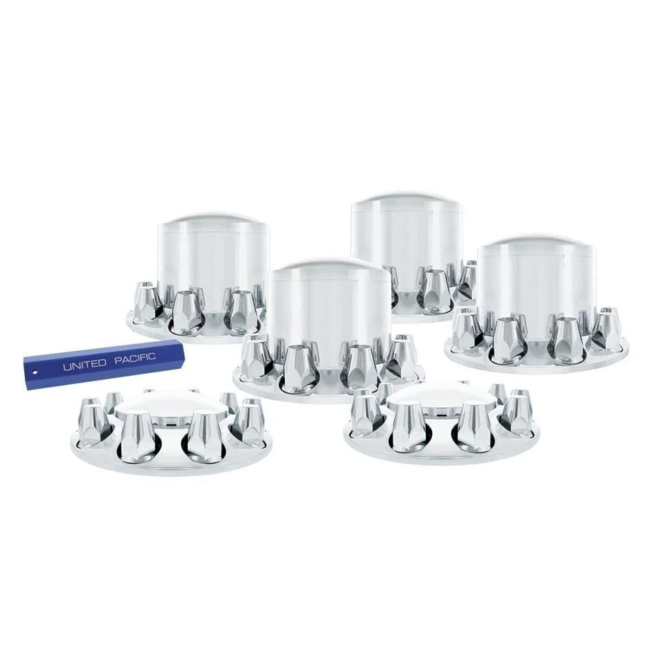 Front & Rear Axle Covers Screw-on 33mm Standard Plastic UP#10305 Set of 6