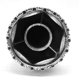 Chrome Axle Covers Combo Kit Front Rear Dome Hub Caps 33mm Spike Lug Nut Covers