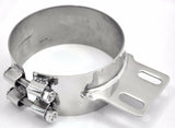 Stack Exhaust Butt Joint Clamp Straight Bracket for 6” Stack Stainless UP#10320