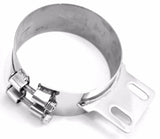 Stack Exhaust Butt Joint Clamp Straight Bracket for 6” Stack Stainless UP#10320