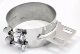 Stack Exhaust Butt Joint Clamp Straight Bracket for 6” Stack Stainless UP#10320