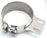 Stack Exhaust Butt Joint Clamp Straight Bracket for 6” Stack Stainless UP#10320
