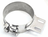 Stack Exhaust Butt Joint Clamp Straight Bracket for 6” Stack Stainless UP#10320