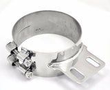 Stack Exhaust Butt Joint Clamp Straight Bracket for 6” Stack Stainless UP#10320