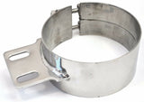 Stack Exhaust Butt Joint Clamp Straight Bracket for 6” Stack Stainless UP#10320