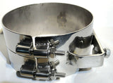 Exhaust Band Clamp Bracket Wide for 7" Freightliner Stack 304 Stainless UP#10324