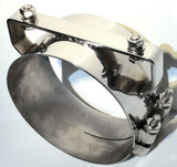 Exhaust Band Clamp Bracket Wide for 7" Freightliner Stack 304 Stainless UP#10324