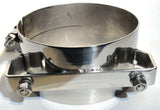 Exhaust Band Clamp Bracket Wide for 7" Freightliner Stack 304 Stainless UP#10324