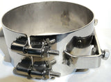 Exhaust Band Clamp Bracket Wide for 7" Freightliner Stack 304 Stainless UP#10324