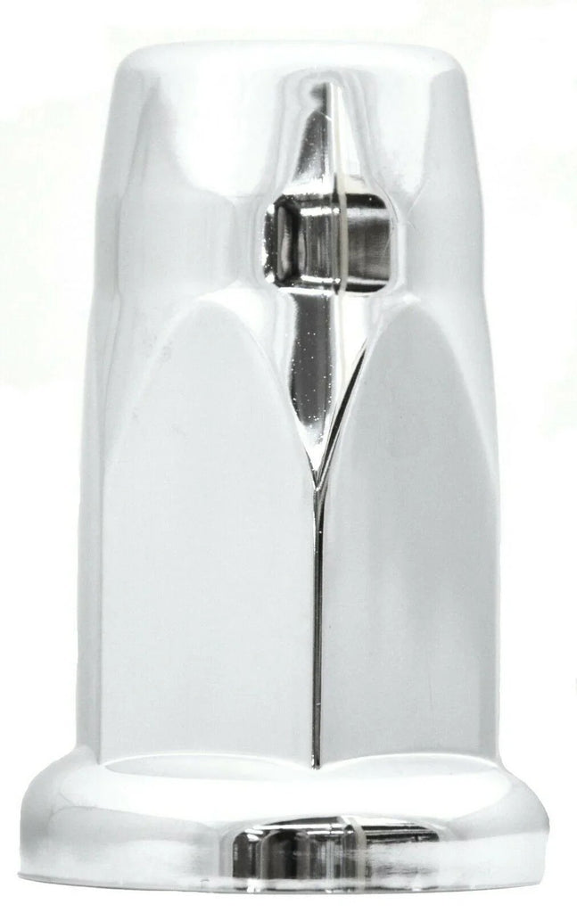 Lug Nut Covers 33mm Push-On Silo Chrome Plastic 3 1/8" Tall GG#10330 Set of 20
