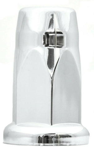Lug Nut Covers 33mm Push-On Silo Chrome Plastic 3 1/8" Tall GG#10330 Set of 20