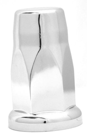 Lug Nut Covers 33mm Push-On Silo Chrome Plastic 3 1/8" Tall GG#10330 Set of 5