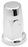 Lug Nut Covers 33mm Push-On Silo Chrome Plastic 3 1/8" Tall GG#10330 Set of 5