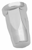 Lug Nut Covers 33mm Push-On Silo Chrome Plastic 3 1/8" Tall GG#10330 Set of 5
