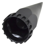 UP Rear Axle Cover 33mm Spike Thread/Screw-On Dome Cap Matte Black #10342 1-Kit