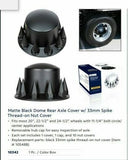 UP Rear Axle Cover 33mm Spike Thread/Screw-On Dome Cap Matte Black #10342 1-Kit