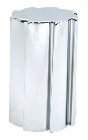 Lug Nut Covers 33 mm Screw-On Sonic Flat Top Chrome Plastic 3 1/2" Set of 20