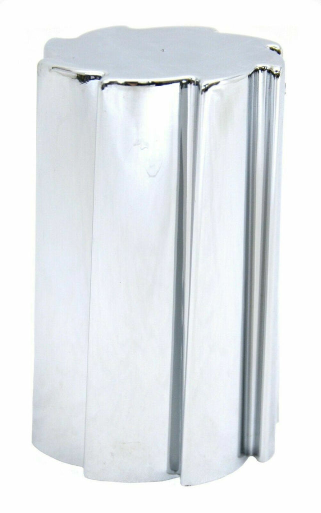 Lug Nut Covers 33 mm Screw-On Sonic Flat Top Chrome Plastic 3 1/2" Set of 20
