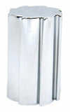Lug Nut Covers 33 mm Screw-On Sonic Flat Top Chrome Plastic 3 1/2" Set of 20