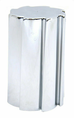 Lug Nut Covers 33 mm Screw-On Sonic Flat Top Chrome Plastic 3 1/2" Set of 20